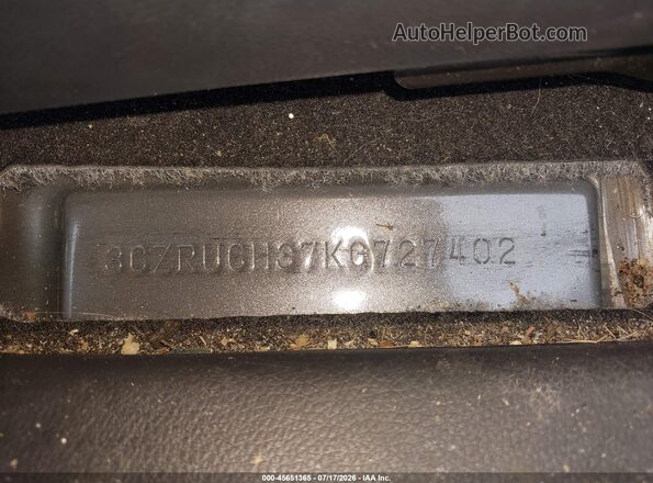 3CZRU6H37KG727402 2019 HONDA HR-V Gray 