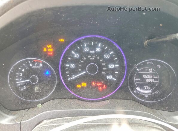 3CZRU6H37KG731658 2019 HONDA HR-V Черный Вид щитка приборов