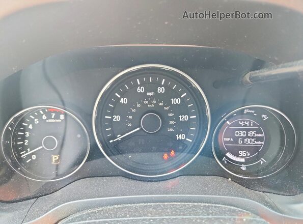 3CZRU6H37MM731633 2021 HONDA HR-V Charcoal Вид щитка приладів