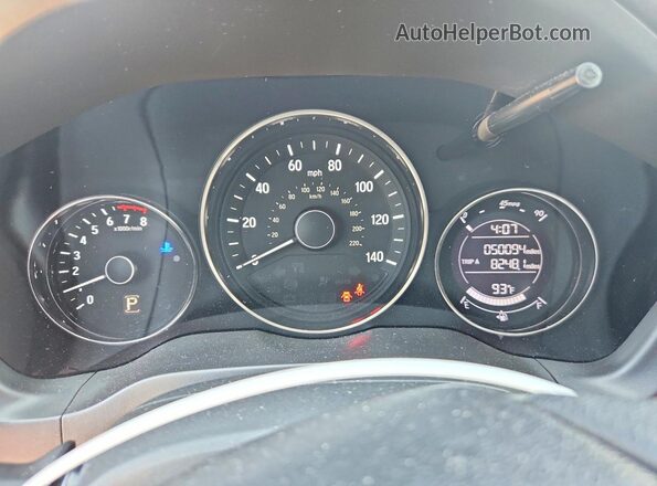 3CZRU6H38GM770574 2016 HONDA HR-V Black Instrument cluster view