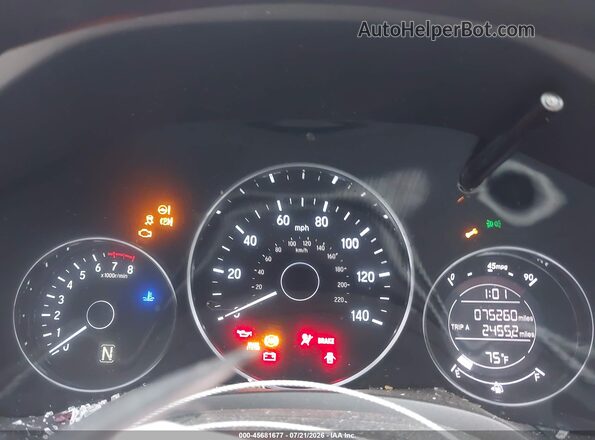 3CZRU6H38HM701997 2017 HONDA HR-V Green Widok tylnych siedzeń