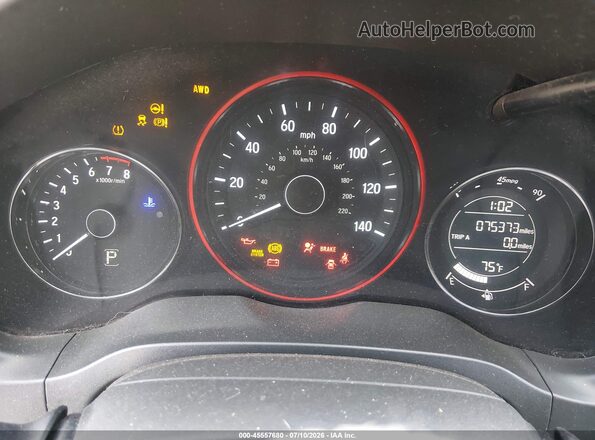 3CZRU6H38HM726690 2017 HONDA HR-V Белый Вид задних сидений