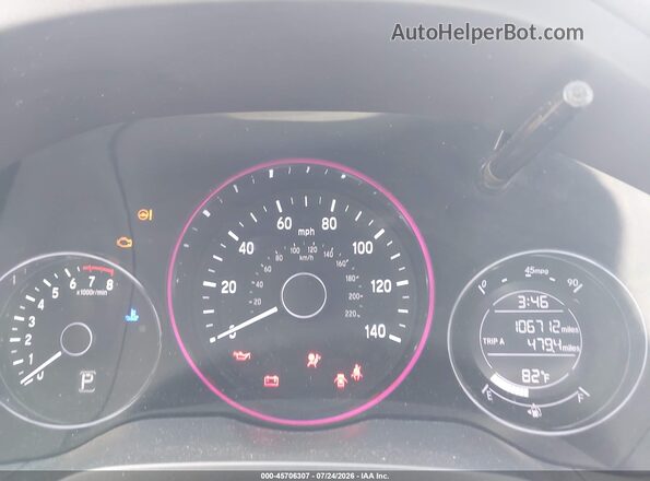 3CZRU6H38KM708634 2019 HONDA HR-V Gray Widok tylnych siedzeń