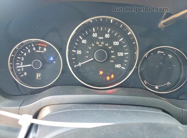 3CZRU6H38LM720963 2020 HONDA HR-V Black Vista del cuadro de instrumentos
