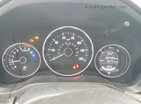 3CZRU6H38LM721837 2020 HONDA HR-V Gray Widok zestawu wskaźników