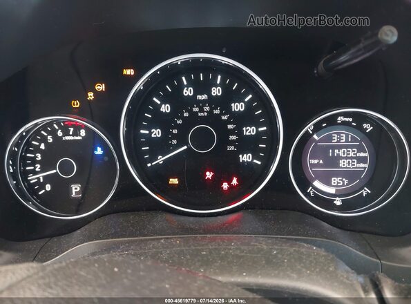 3CZRU6H39JM707099 2018 HONDA HR-V White Widok tylnych siedzeń