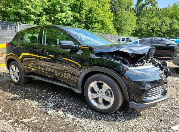 3CZRU6H39KG728213 2019 HONDA HR-V Black Front right