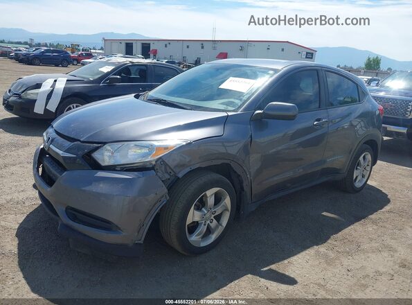 3CZRU6H3XGM744820 2016 HONDA HR-V Серый Передняя левая четверть