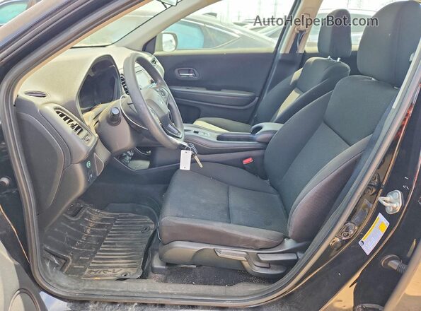 3CZRU6H3XJG710138 2018 HONDA HR-V Black Vista interior delantera