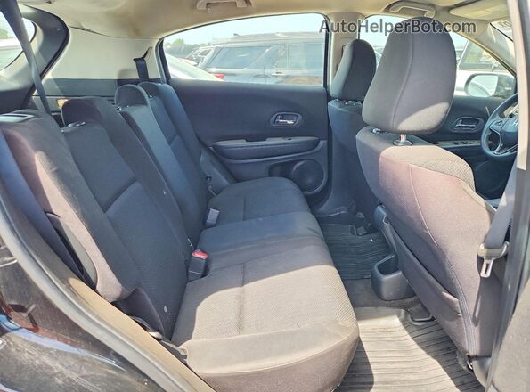 3CZRU6H3XJG710138 2018 HONDA HR-V Black Vista de los asientos traseros