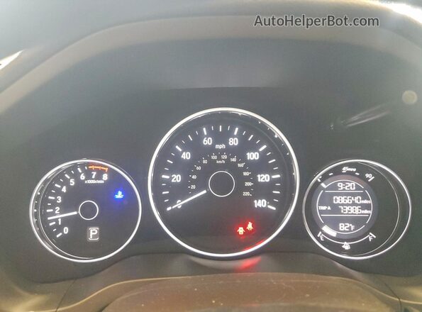 3CZRU6H3XJG723729 2018 HONDA HR-V Silver Սարքավորումների վահանակի տեսք