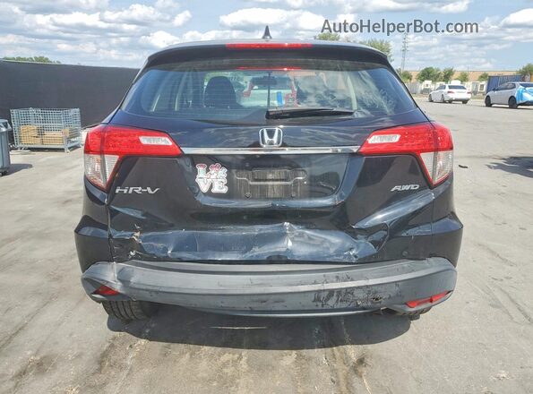 3CZRU6H3XKG726485 2019 HONDA HR-V Black Rear view