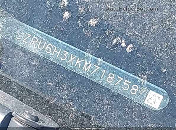 3CZRU6H3XKM718758 2019 HONDA HR-V White 