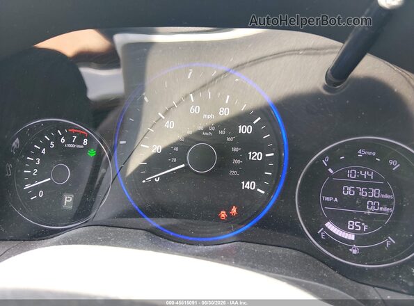 3CZRU6H3XLM712508 2020 HONDA HR-V Black უკანა სავარძლების ხედი