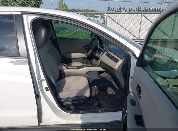 3CZRU6H50GM726232 2016 HONDA HR-V White Widok wnętrza z przodu