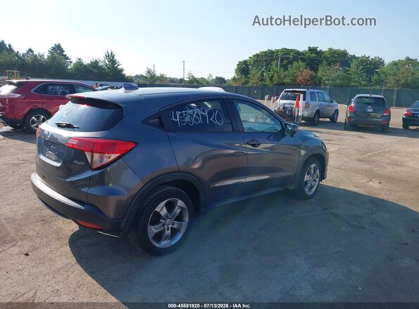 3CZRU6H50HM704491 2017 HONDA HR-V Серый Задняя правая четверть