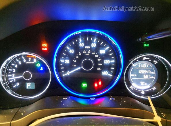 3CZRU6H50HM731643 2017 HONDA HR-V Blue Widok zestawu wskaźników