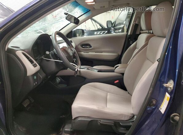 3CZRU6H50HM731643 2017 HONDA HR-V Blue Widok wnętrza z przodu