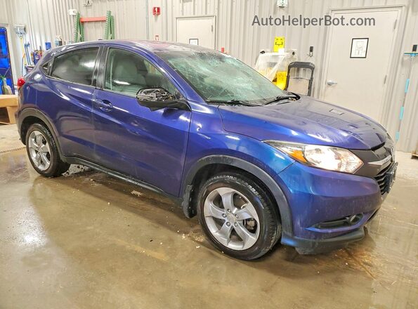 3CZRU6H50HM731643 2017 HONDA HR-V Blue Przód prawy