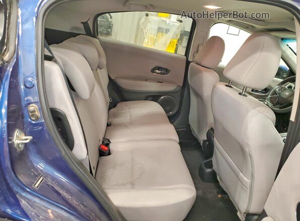 3CZRU6H50HM731643 2017 HONDA HR-V Blue Widok wnętrza z tyłu