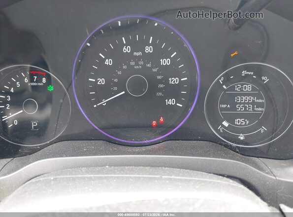 3CZRU6H50JG707251 2018 HONDA HR-V Red Vista de los asientos traseros