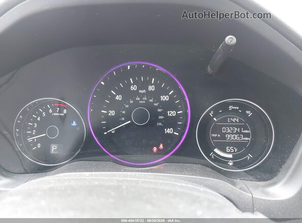 3CZRU6H50JG719951 2018 HONDA HR-V Silver Вид задніх сидінь