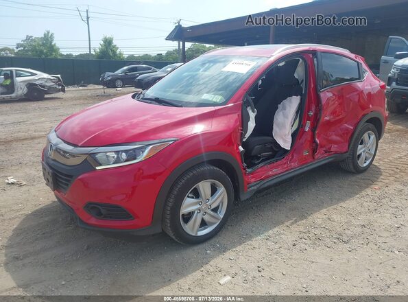 3CZRU6H50KM706961 2019 HONDA HR-V Red Առջևի ձախ երեք քառորդ տեսարան