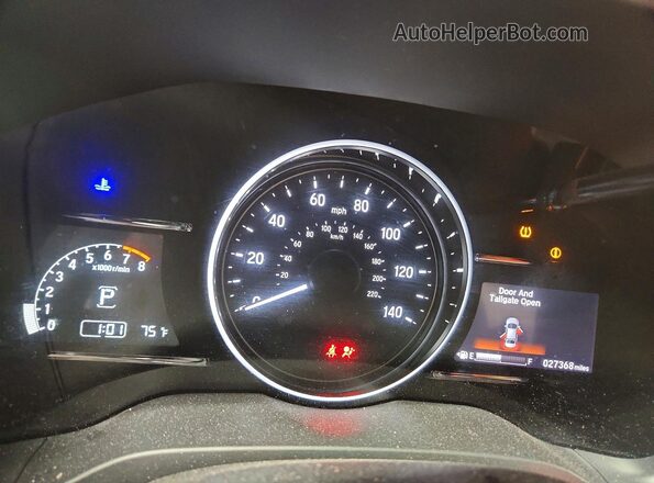 3CZRU6H50MM708714 2021 HONDA HR-V White Вид щитка приладів