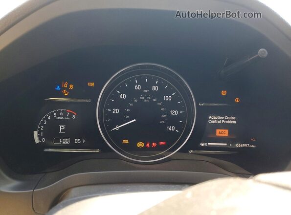 3CZRU6H50MM709149 2021 HONDA HR-V Black Սարքավորումների վահանակի տեսք