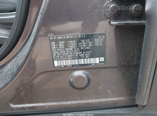 3CZRU6H50MM716084 2021 HONDA HR-V Purple Շարժիչի բաժամունքի տեսք
