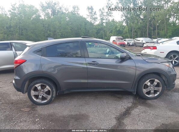3CZRU6H51HG701937 2017 HONDA HR-V Gray Widok wnętrza z tyłu