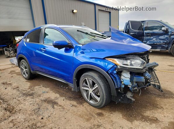 3CZRU6H51NM701014 2022 HONDA HR-V Синий Передняя правая четверть