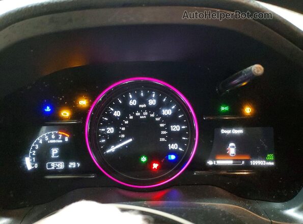 3CZRU6H51NM753839 2022 HONDA HR-V Black Vista del cuadro de instrumentos