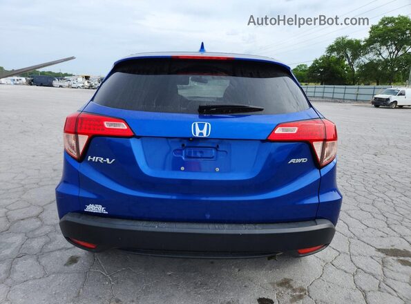 3CZRU6H52JG711317 2018 HONDA HR-V Blue უკანა ხედი