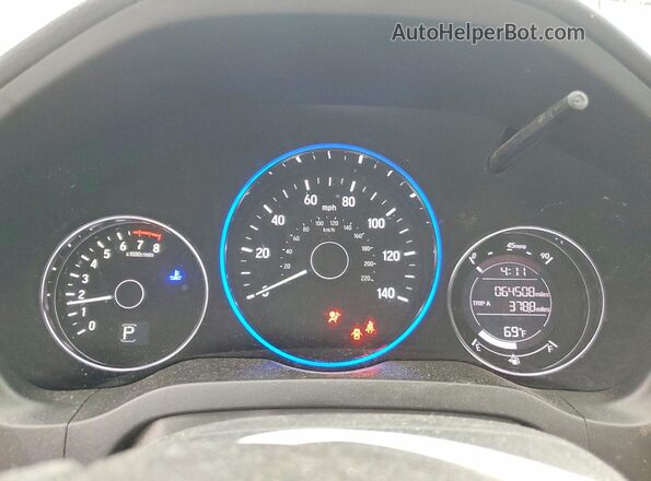 3CZRU6H52JG725072 2018 HONDA HR-V Silver Սարքավորումների վահանակի տեսք