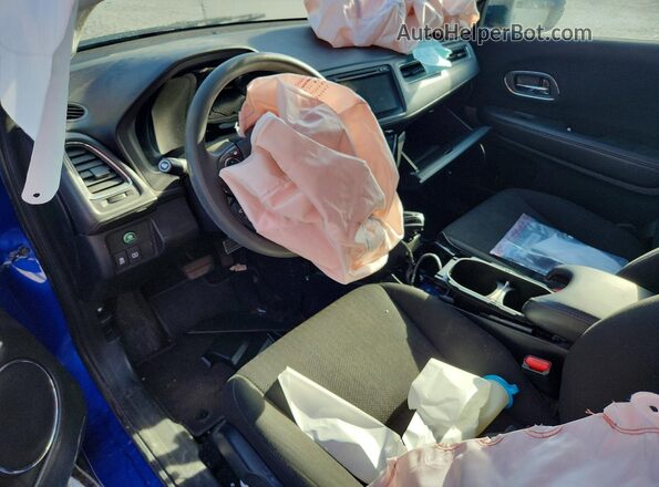 3CZRU6H52JM701419 2018 HONDA HR-V Blue Вид панелі приладів