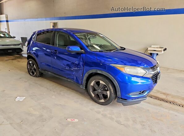 3CZRU6H52JM721069 2018 HONDA HR-V Синий Передняя правая четверть