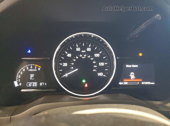 3CZRU6H52KM739721 2019 HONDA HR-V White ხელსაწყოთა პანელის ხედი