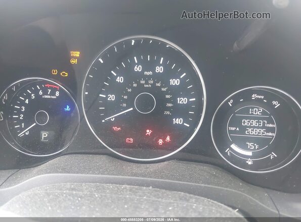 3CZRU6H53HM731569 2017 HONDA HR-V Gray Vista de los asientos traseros