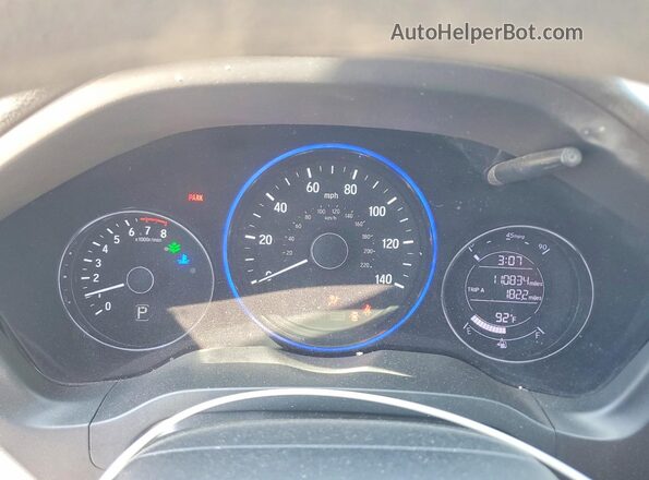 3CZRU6H53JG729227 2018 HONDA HR-V Gray Vista del cuadro de instrumentos