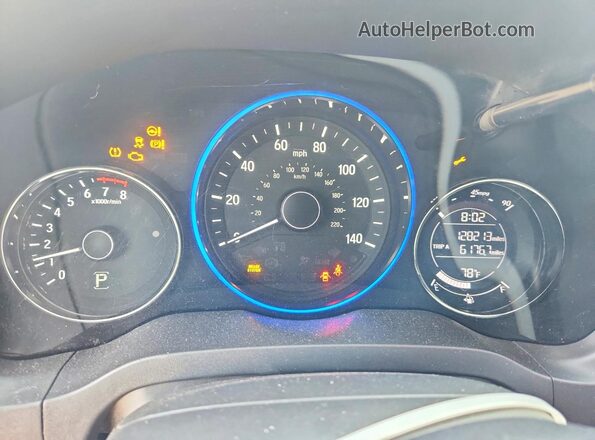 3CZRU6H54HM708866 2017 HONDA HR-V Серый Вид щитка приборов