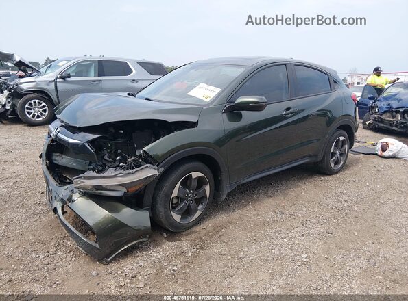 3CZRU6H54JG708600 2018 HONDA HR-V Green წინა მარცხენა ხედი სამი მეოთხედიდან