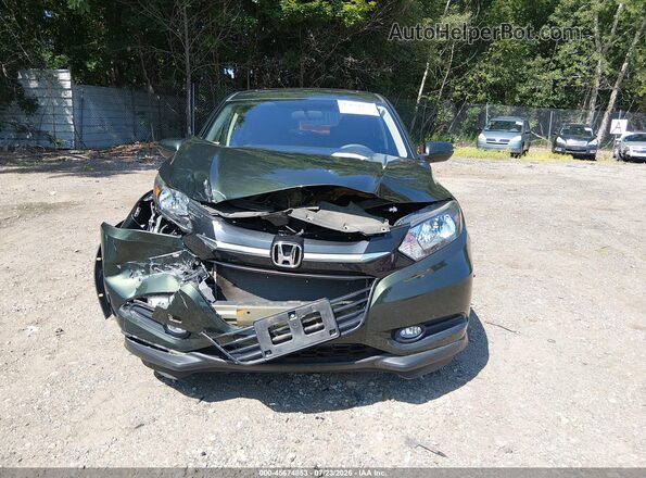 3CZRU6H54JM706640 2018 HONDA HR-V Green Instrument cluster view
