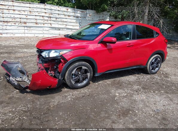 3CZRU6H55JG721422 2018 HONDA HR-V Red Przód lewy