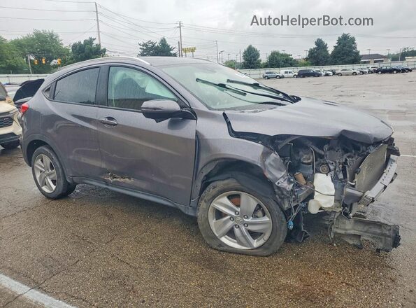 3CZRU6H55KM703361 2019 HONDA HR-V Gray Delantero derecho