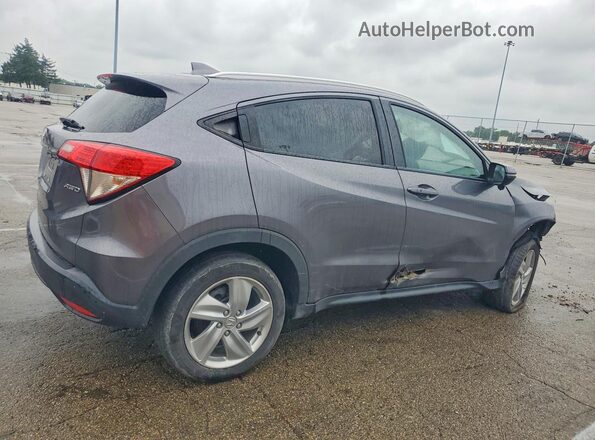 3CZRU6H55KM703361 2019 HONDA HR-V Gray Trasero derecho