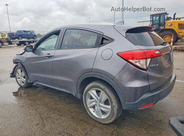 3CZRU6H55KM703361 2019 HONDA HR-V Gray Trasero izquierdo