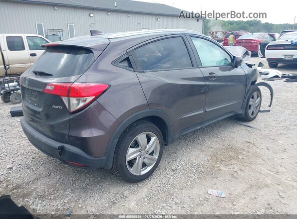 3CZRU6H55KM734397 2019 HONDA HR-V Maroon Trasero derecho