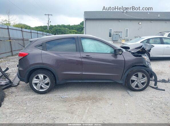 3CZRU6H55KM734397 2019 HONDA HR-V Maroon Vista interior de 360 grados