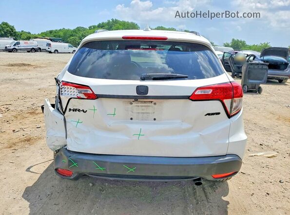 3CZRU6H55MM727873 2021 HONDA HR-V White Widok z tyłu